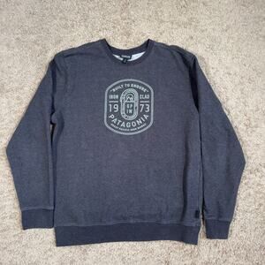 Patagonia Sweatshirt Mens Medium Blue Ironmongers Badge Midweight